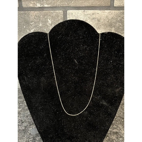 Delicate 18 1/2” 10K Gold Oval/Round Link Neck Chain - Picture 1 of 3